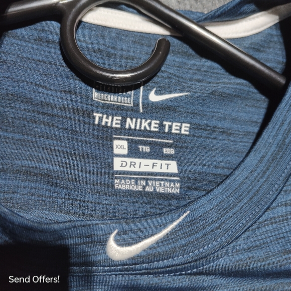 NIKE TEE SHIRT 2XL MENS CACTUS LEAGUE 2019 SHORT SLEEVE CREW NECK STRIPED - Picture 3 of 4
